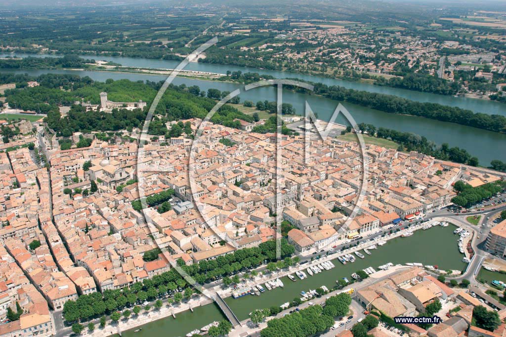 Photo arienne de Beaucaire