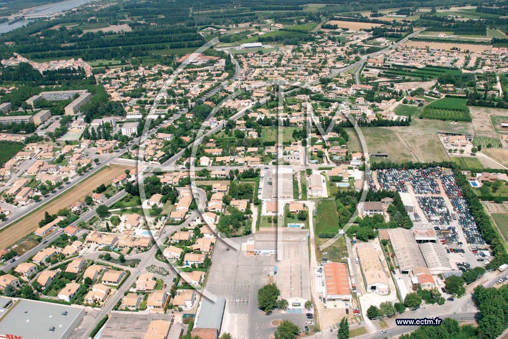 Photo arienne de Tarascon