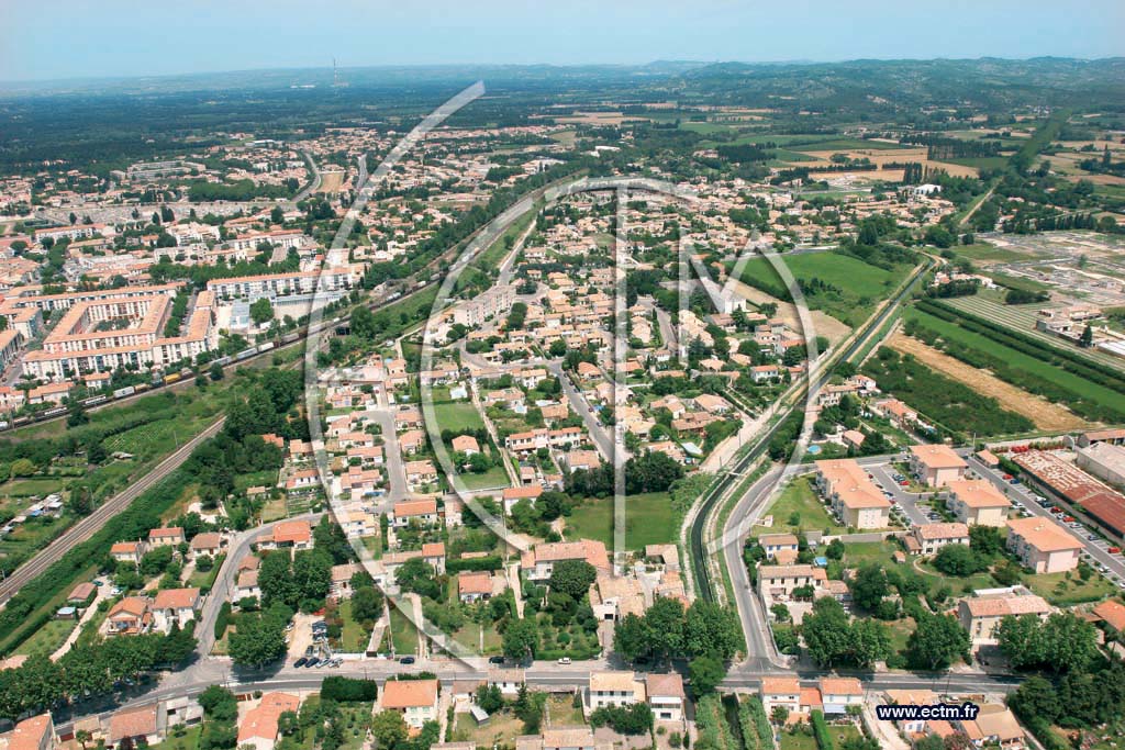 Photo arienne de Tarascon