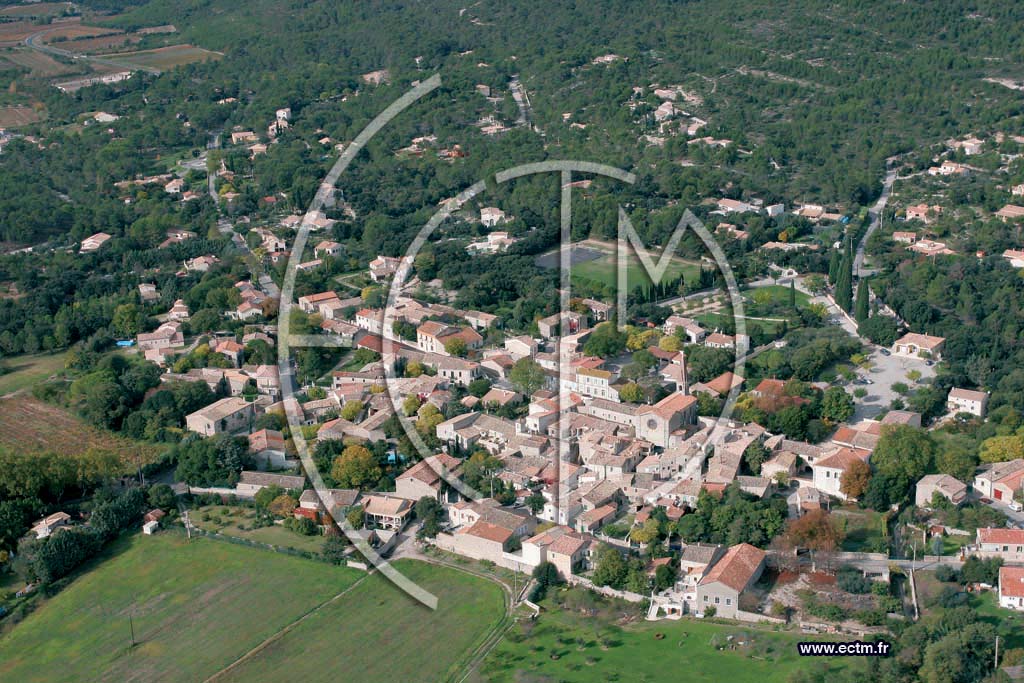 Photo arienne de Saint Bauzille De Montmel