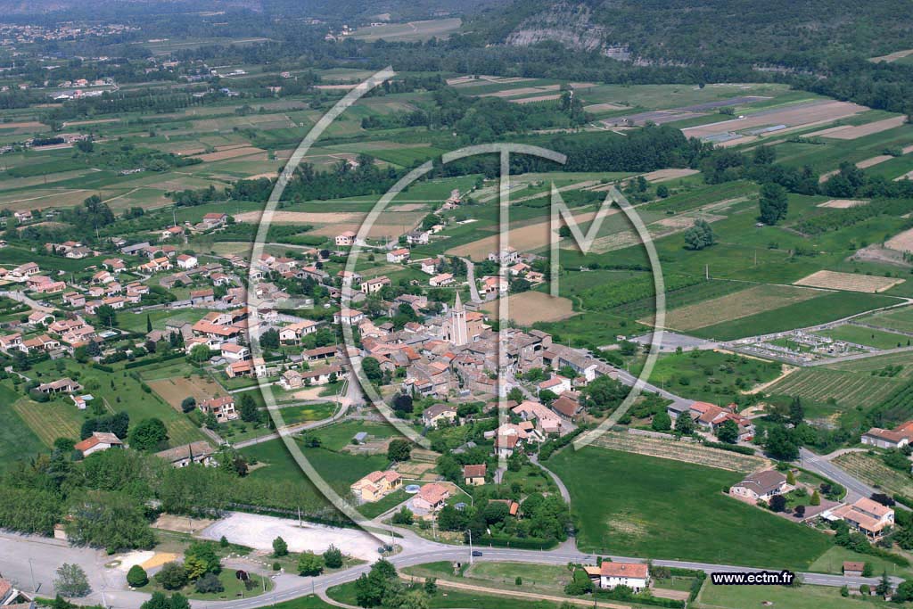 Photo arienne de Saint Sernin