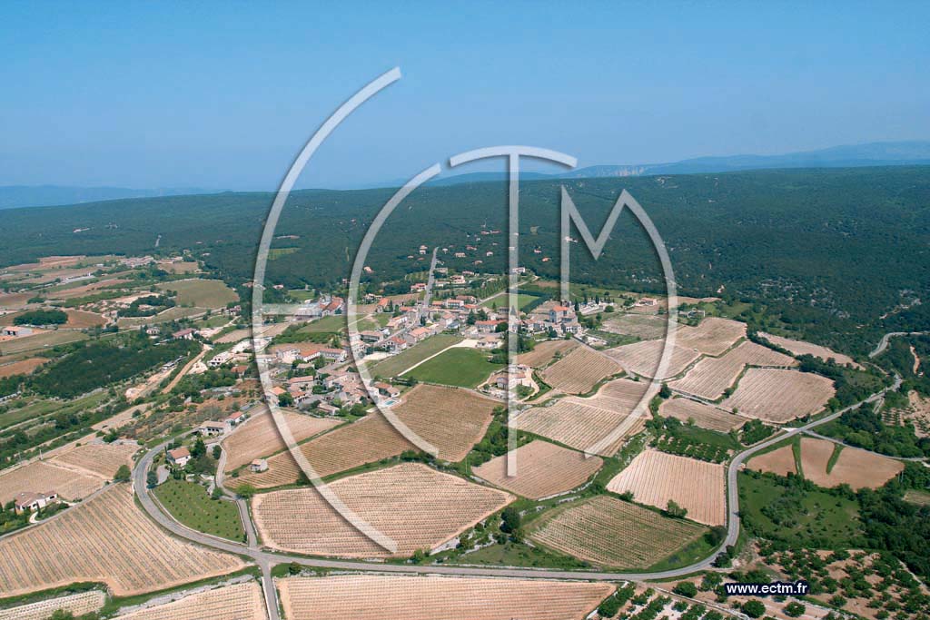 Photo arienne de Orgnac l'Aven