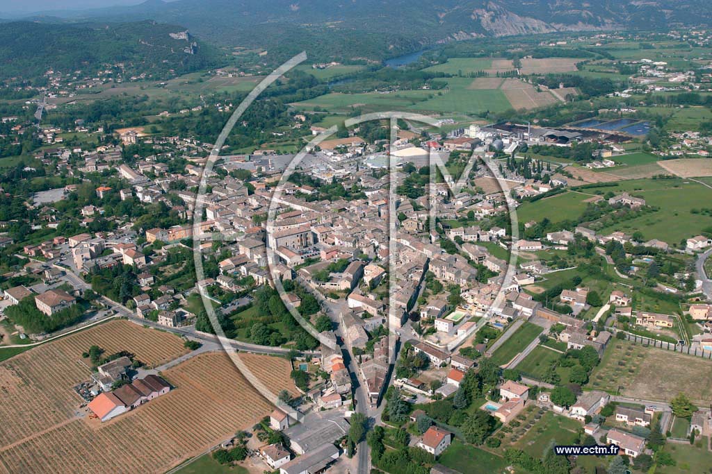 Photo arienne de Vallon Pont d'Arc