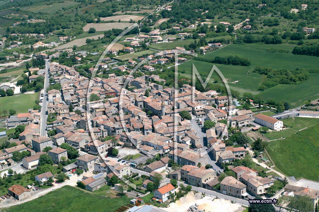 Photo arienne de Saint Jean Maruejols