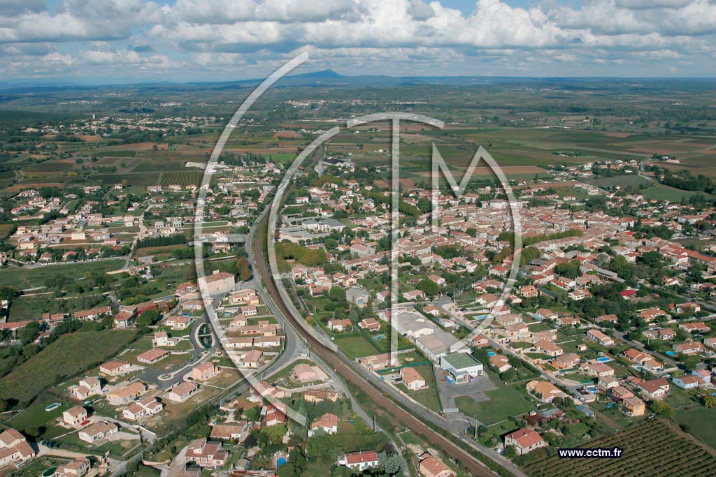 Photo arienne de Saint Genies De Magoires