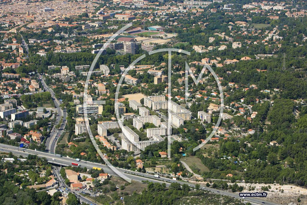 Photo arienne de Aix En Provence