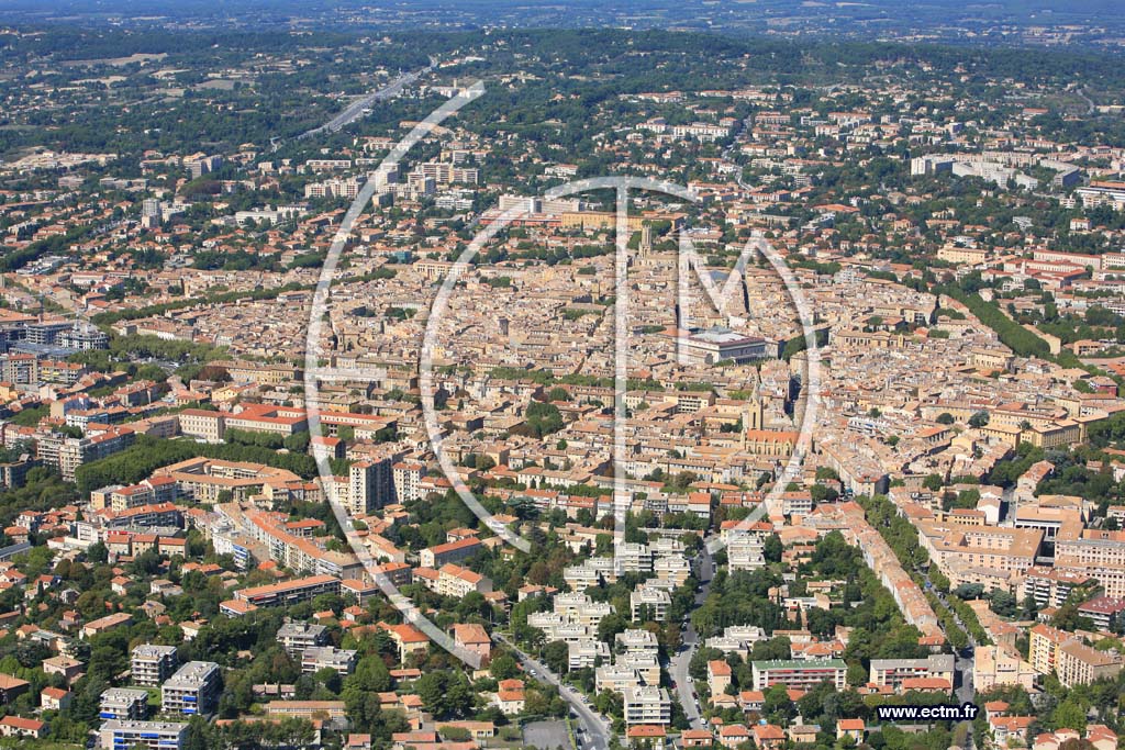 Photo arienne de Aix En Provence