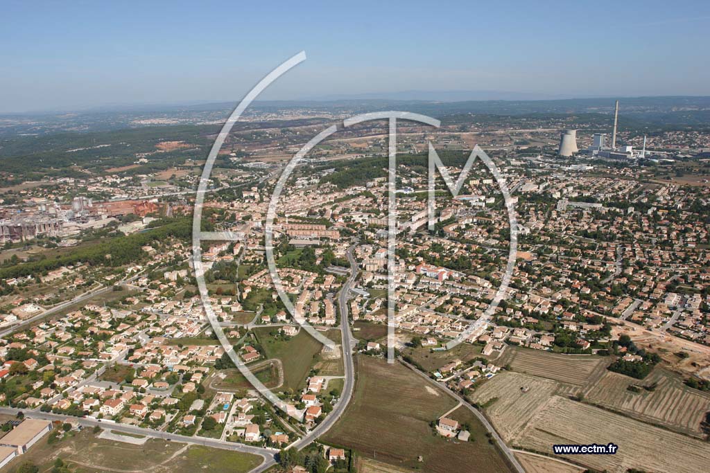 Photo arienne de Gardanne