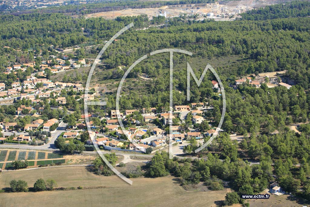 Photo arienne de Gardanne
