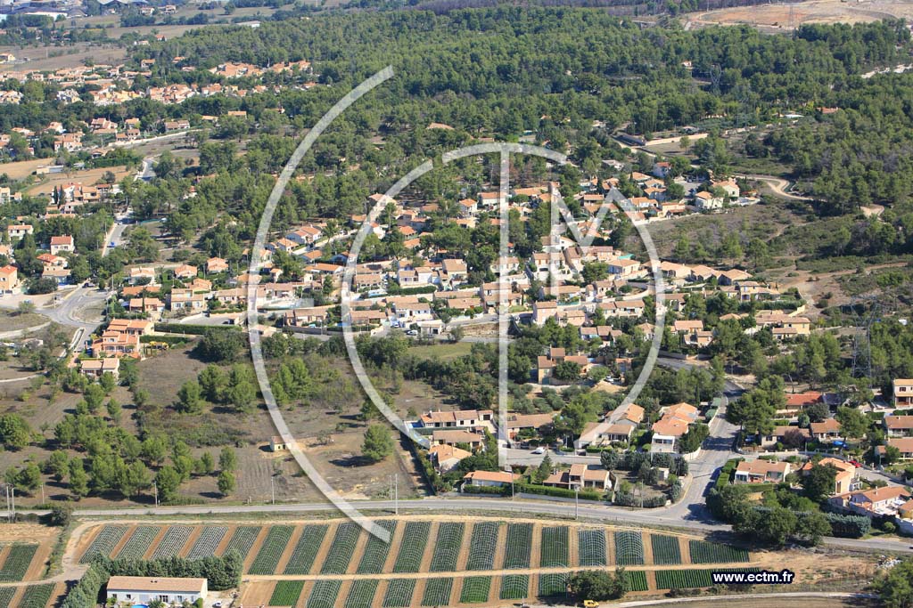 Photo arienne de Gardanne