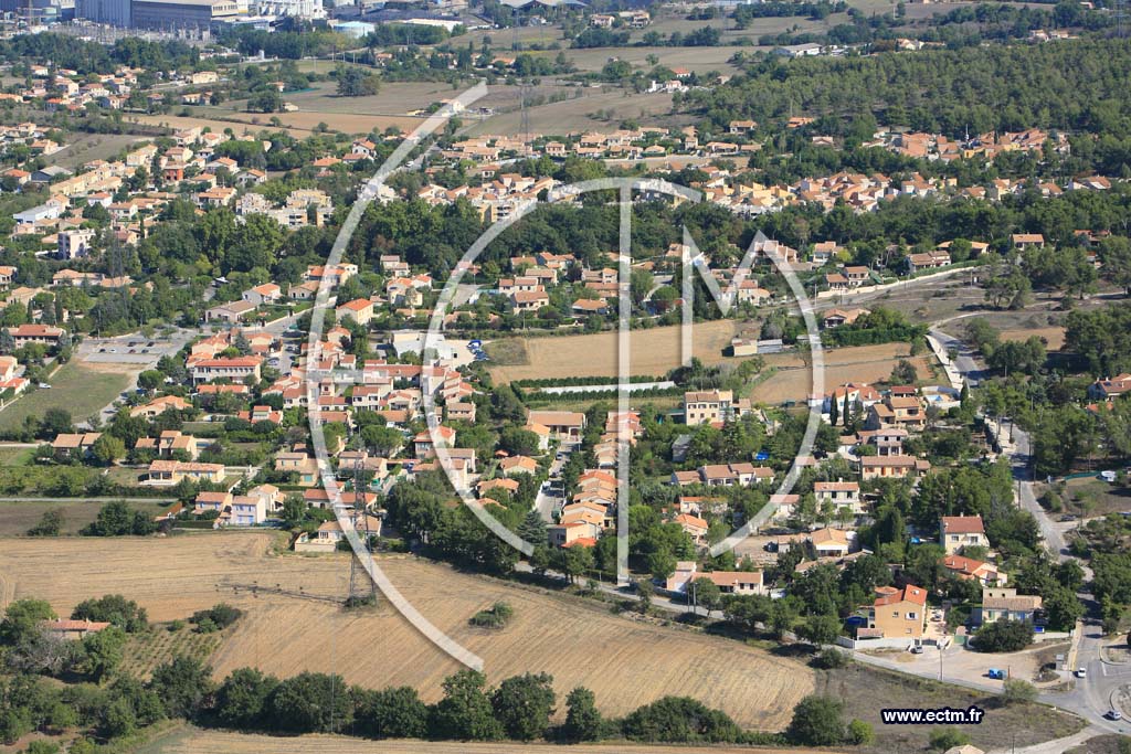 Photo arienne de Gardanne