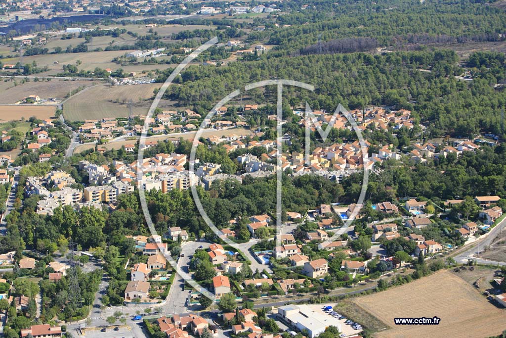 Photo arienne de Gardanne