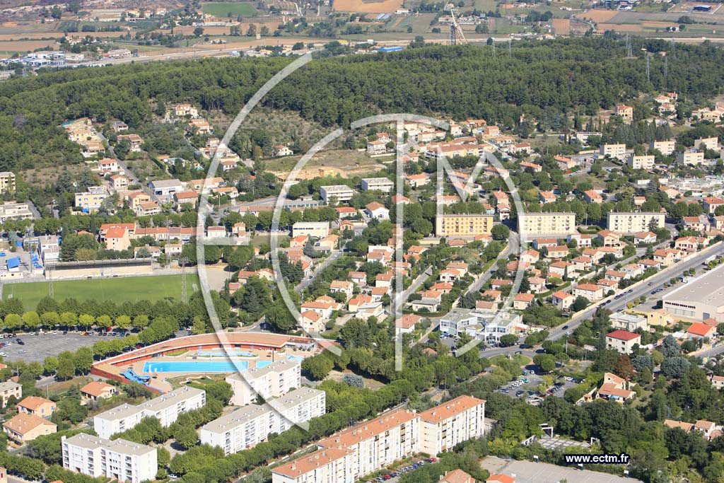 Photo arienne de Gardanne