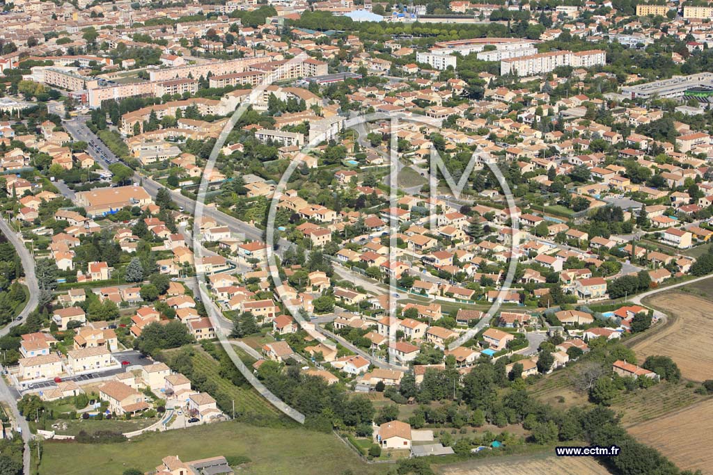 Photo arienne de Gardanne