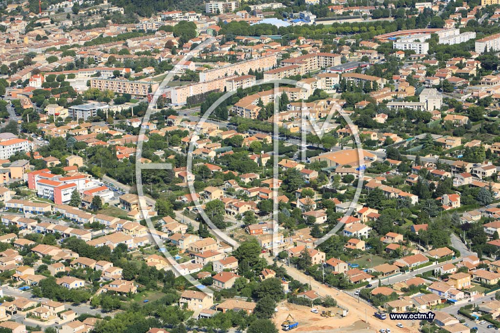 Photo arienne de Gardanne