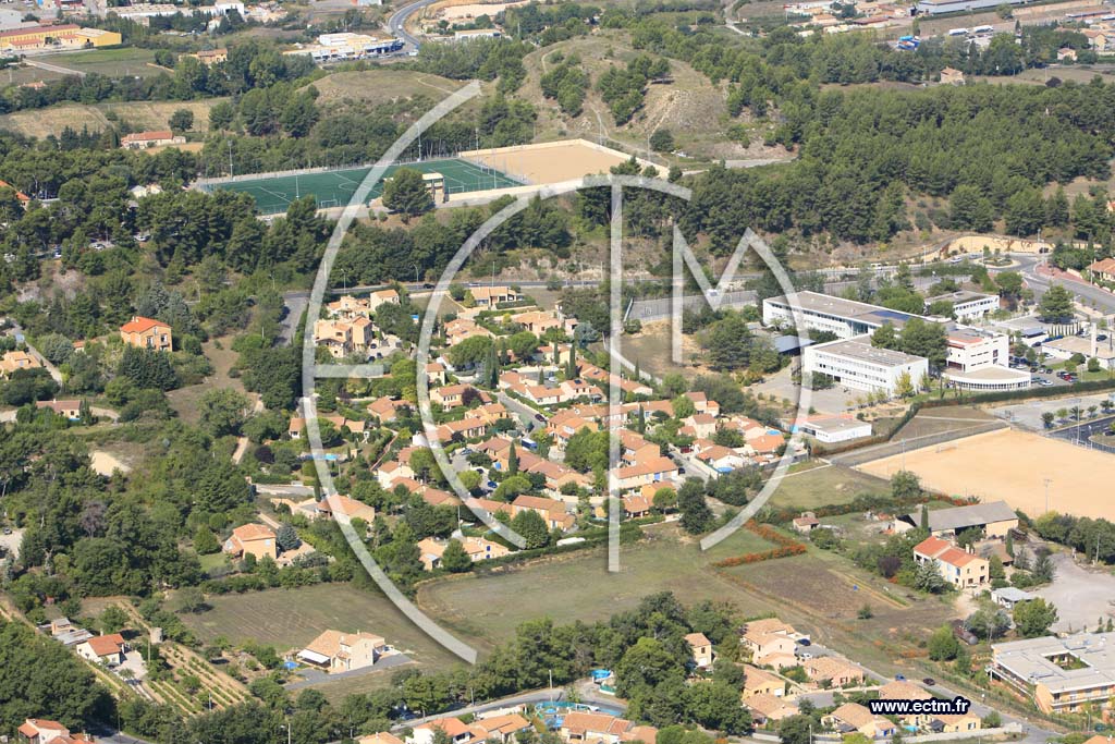 Photo arienne de Gardanne
