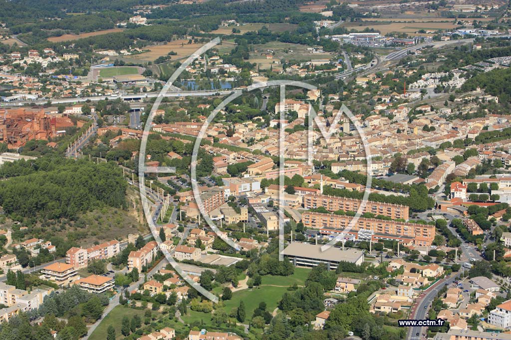 Photo arienne de Gardanne