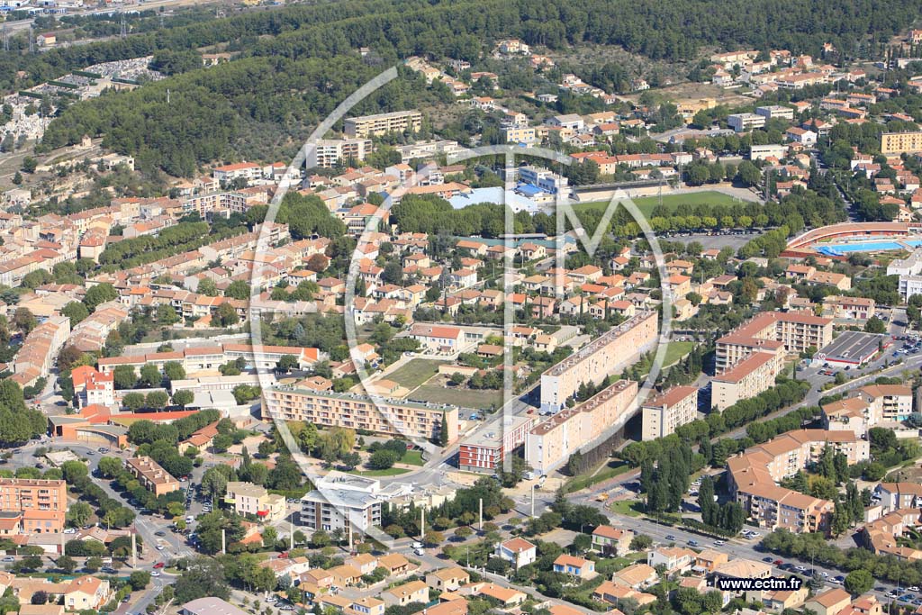 Photo arienne de Gardanne