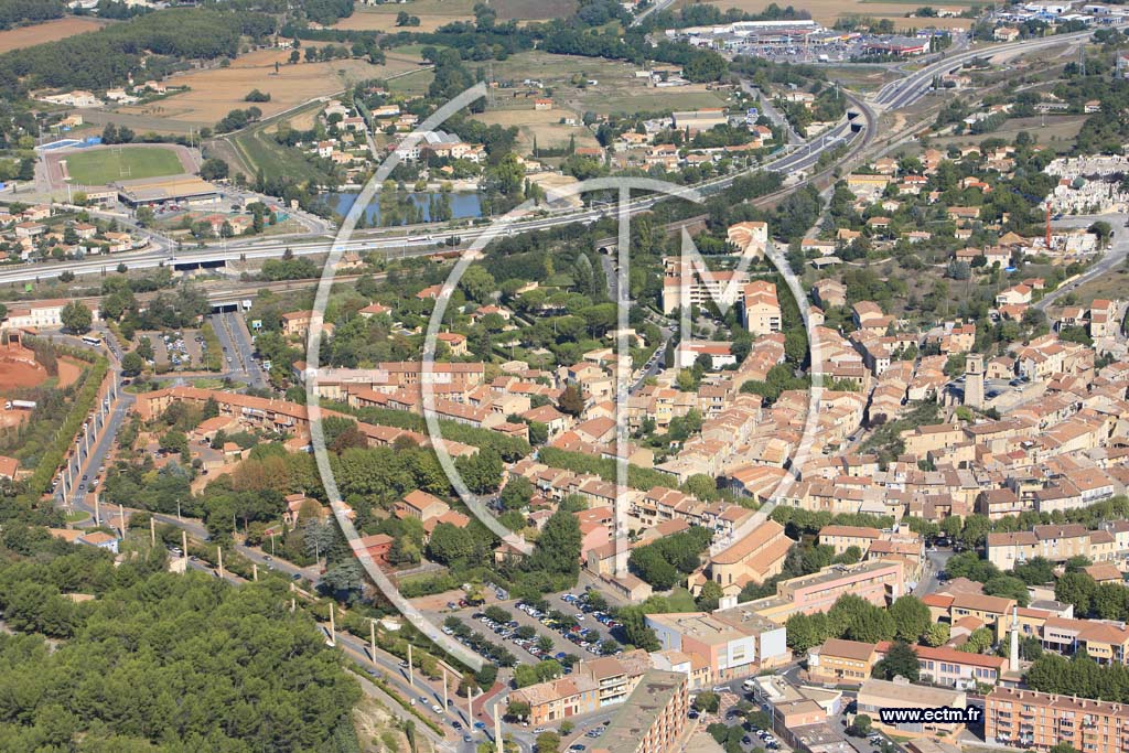 Photo arienne de Gardanne