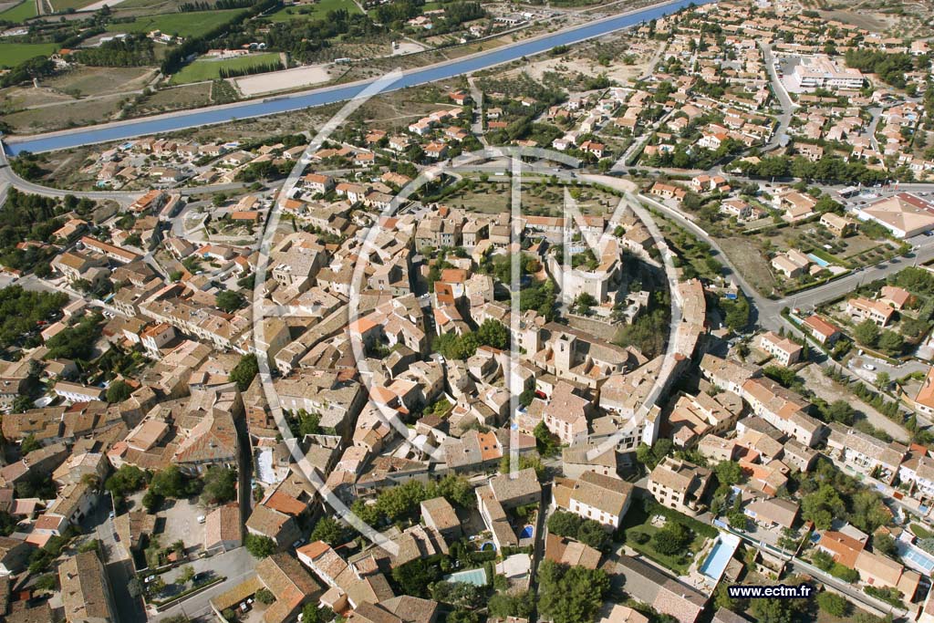 Photo arienne de Lanon Provence