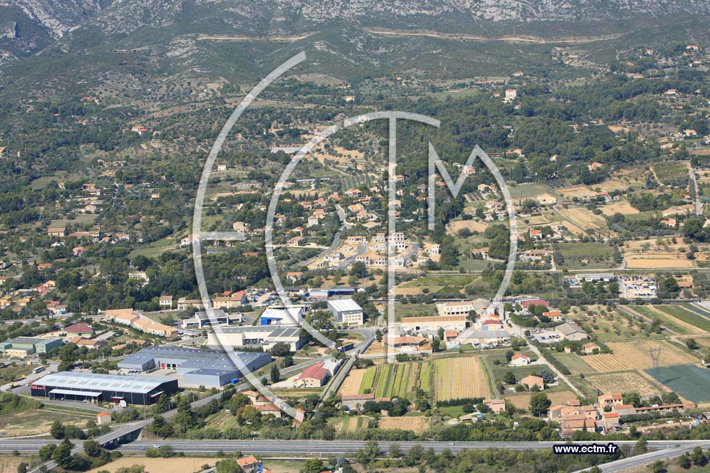 Photo arienne de Aubagne