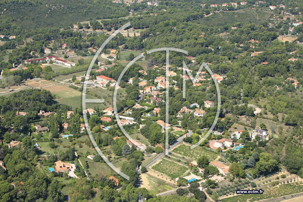 Photo arienne de Aubagne