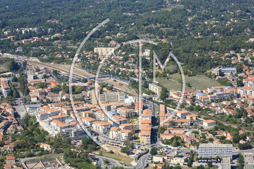 Photo arienne de Aubagne