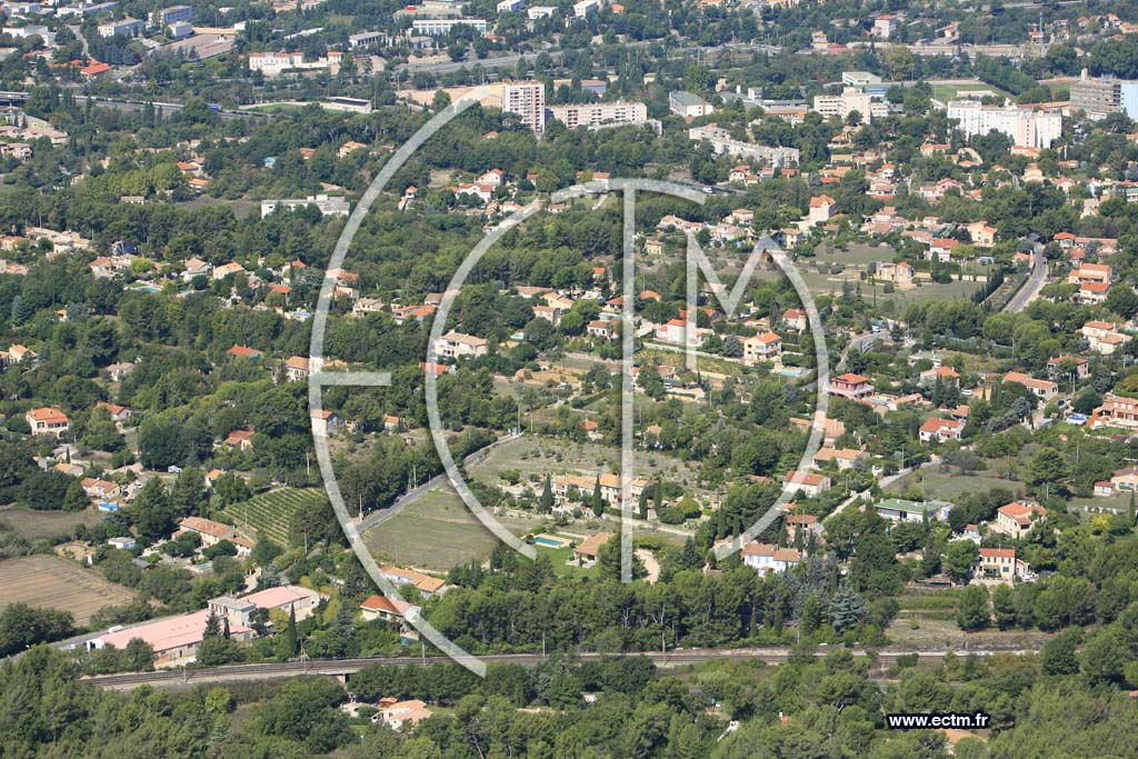 Photo arienne de Aubagne