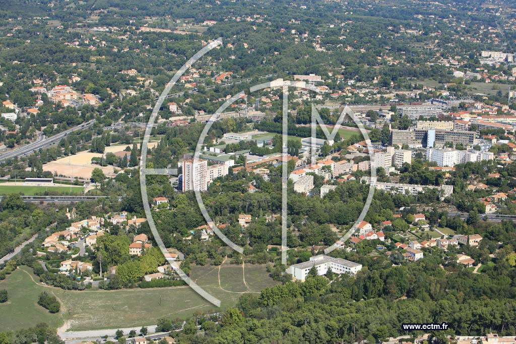 Photo arienne de Aubagne