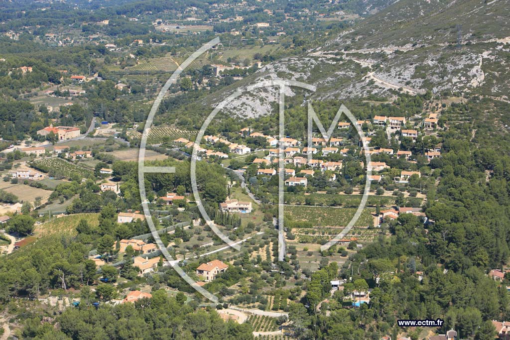Photo arienne de Gemenos