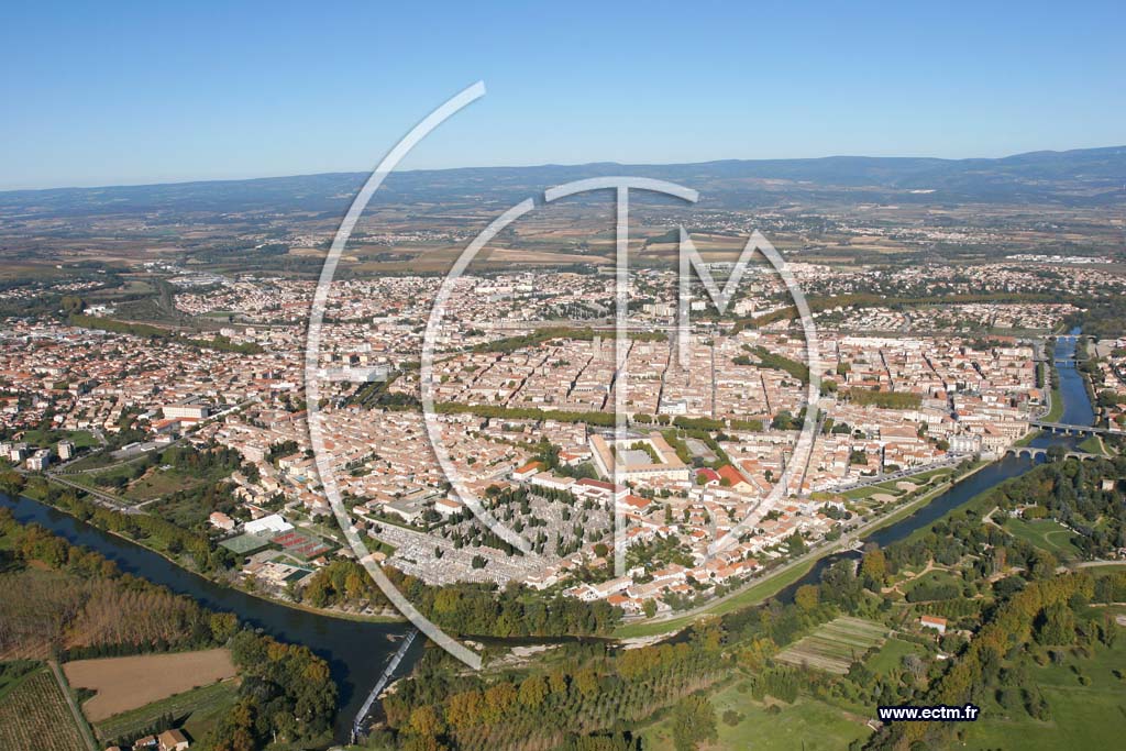 Photo arienne de Carcassonne