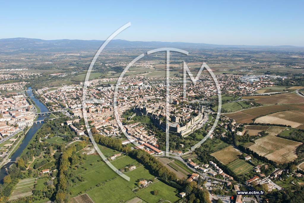 Photo arienne de Carcassonne