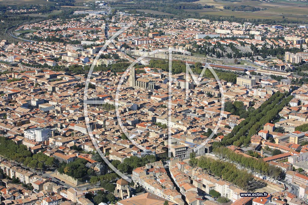 Photo arienne de Carcassonne