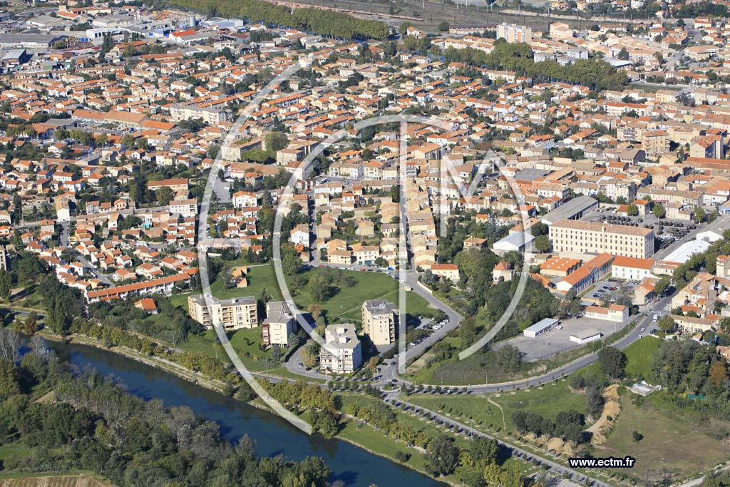 Photo arienne de Carcassonne