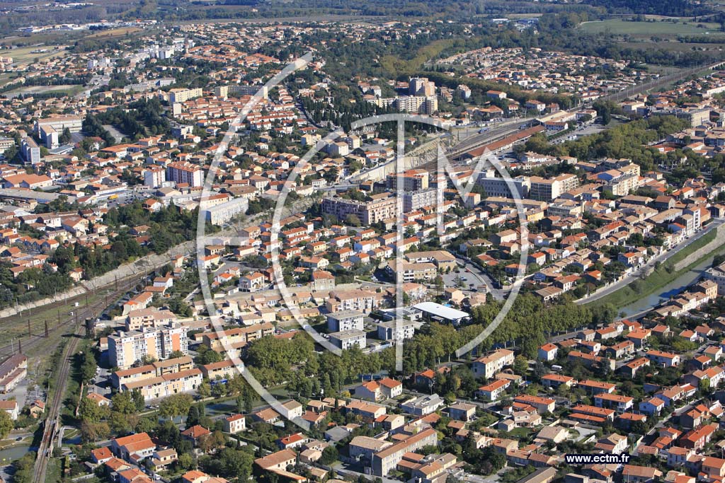 Photo arienne de Carcassonne