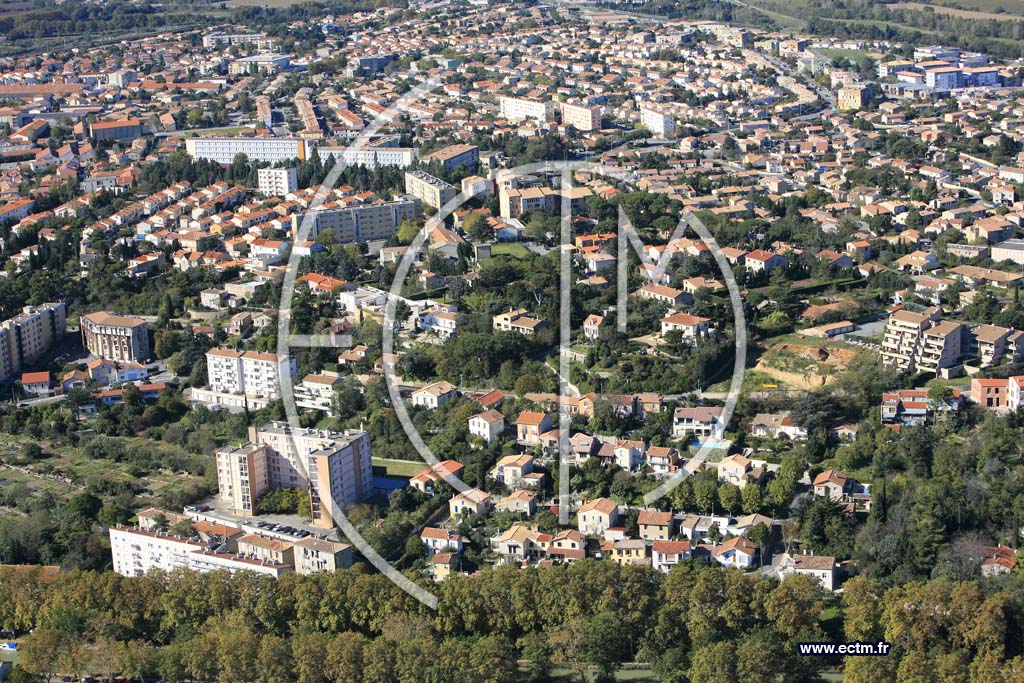 Photo arienne de Carcassonne