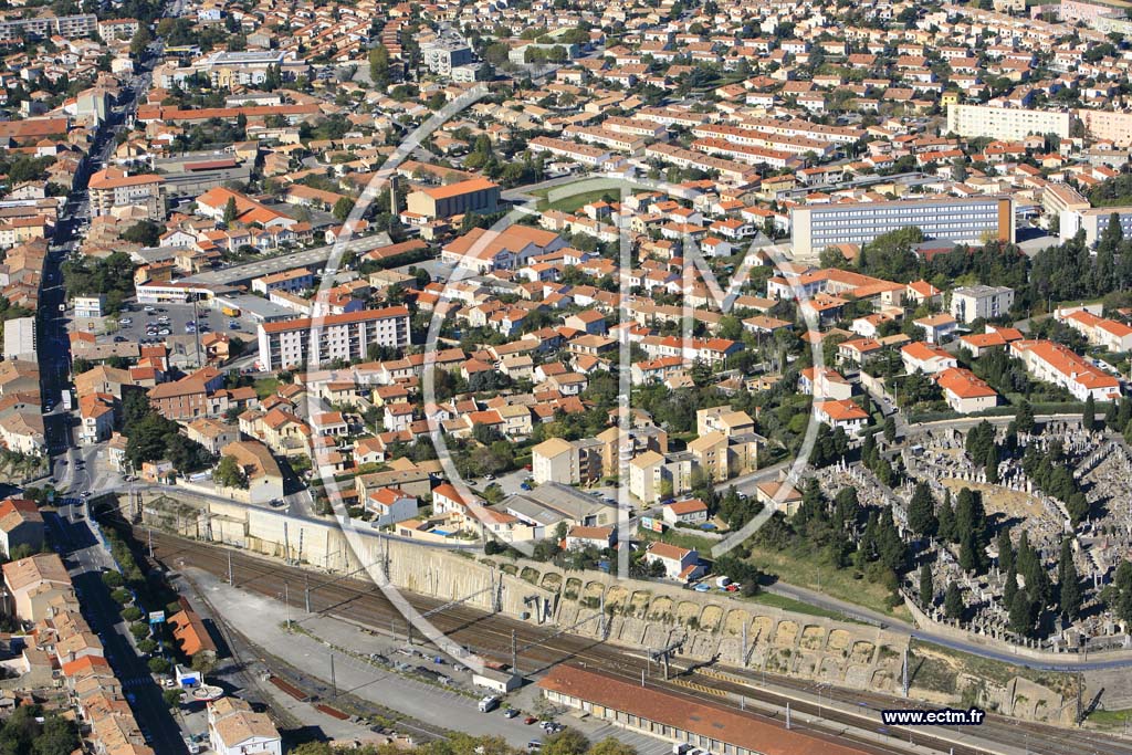 Photo arienne de Carcassonne