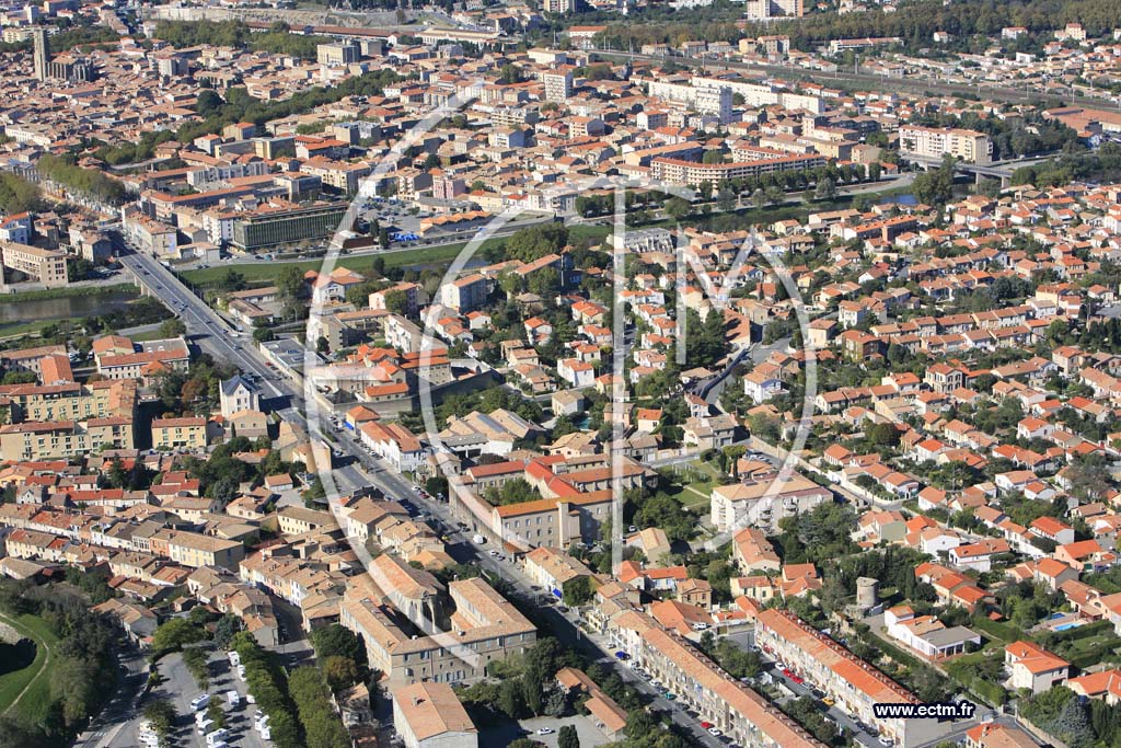 Photo arienne de Carcassonne