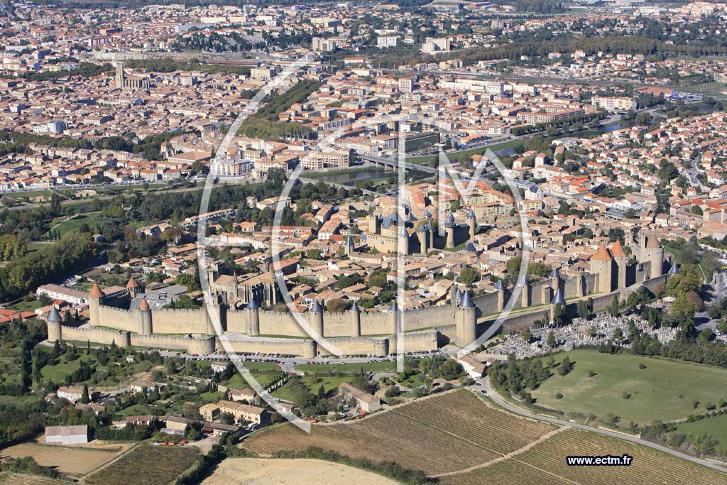 Photo arienne de Carcassonne