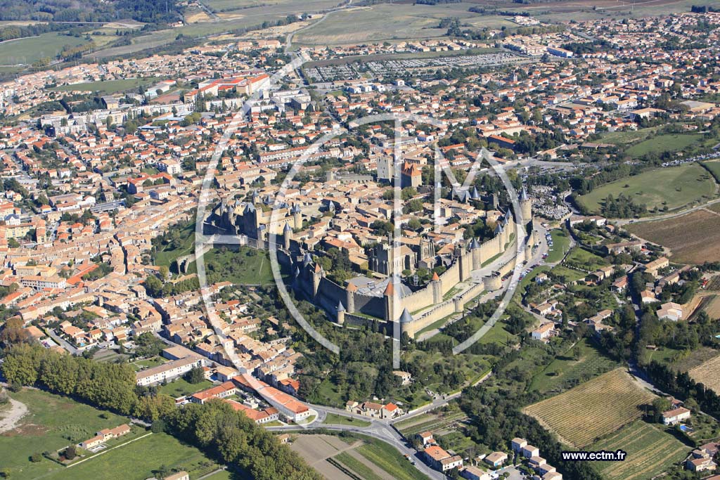 Photo arienne de Carcassonne
