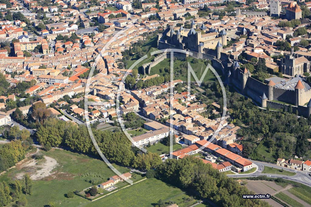 Photo arienne de Carcassonne