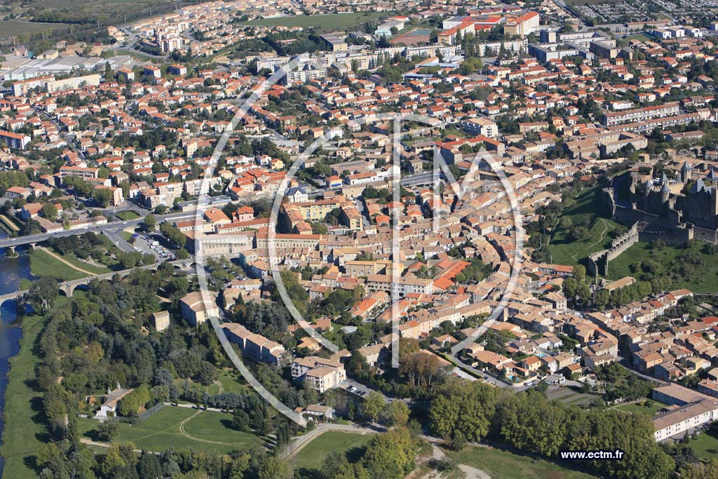 Photo arienne de Carcassonne