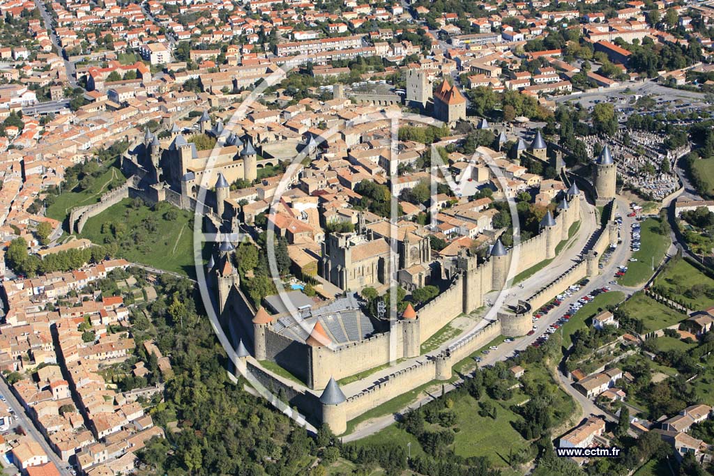 Photo arienne de Carcassonne