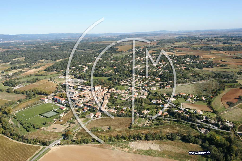 Photo arienne de Malves En Minervois