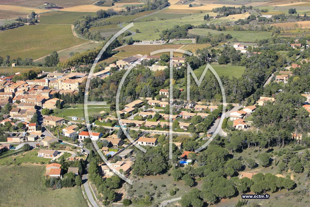 Photo arienne de Malves En Minervois