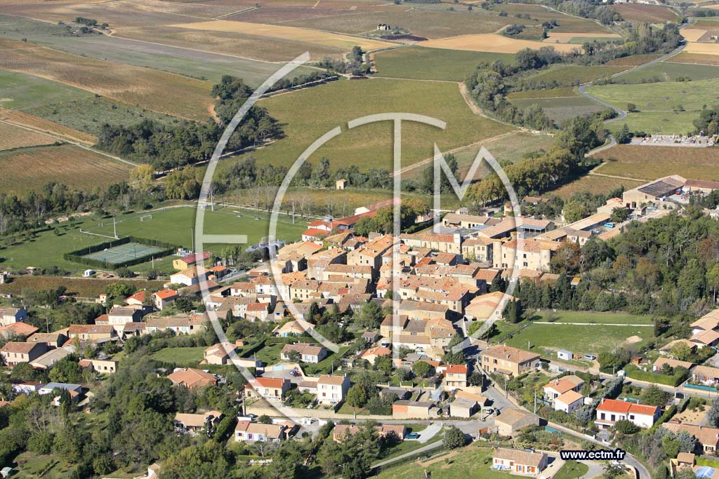 Photo arienne de Malves En Minervois