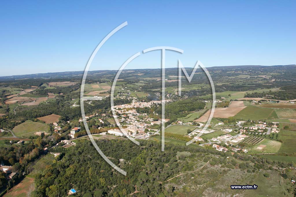 Photo arienne de Montolieu