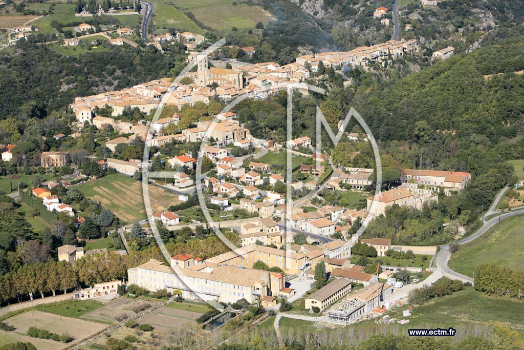 Photo arienne de Montolieu