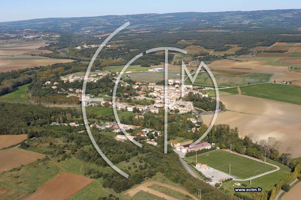 Photo arienne de Raissac sur Lampy