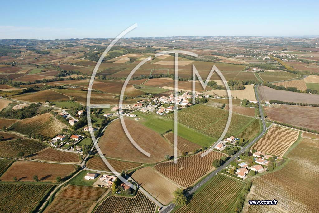 Photo arienne de Gaja et Villedieu